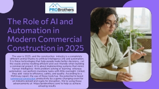 The Role of AI and Automation in Modern Commercial Construction in 2025