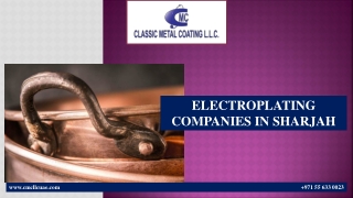 electroplating companies in sharjah