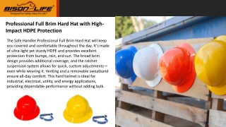 Professional Full Brim Hard Hat
