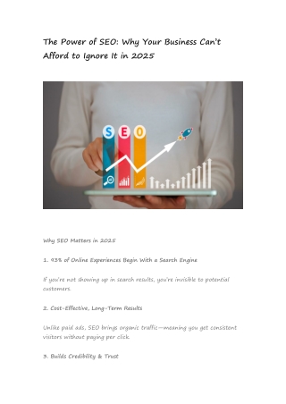 The Power of SEO