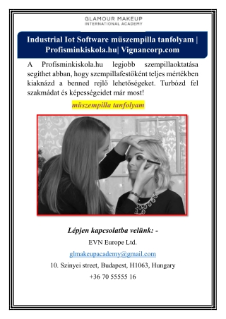 müszempilla tanfolyam | Profisminkiskola.hu