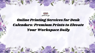 online printing services for desk calendars