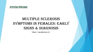 Multiple Sclerosis Symptoms in Females Early Signs & Diagnosis