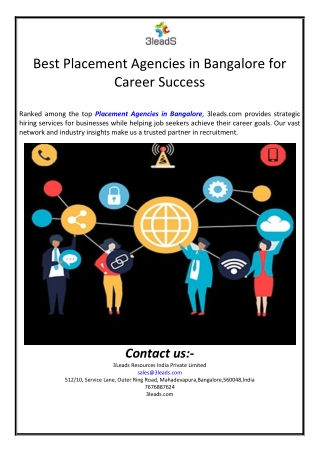 Best Placement Agencies in Bangalore for Career Success