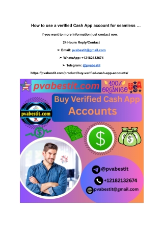 how to use a verified cash app account