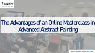 the advantages of an online masterclass in advanced abstract painting