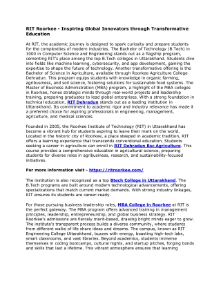 rit roorkee inspiring global innovators through