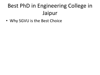 best phd in engineering college in jaipur