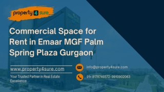 Premium Office Space for Rent in Emaar MGF Palm Spring Plaza Gurgaon