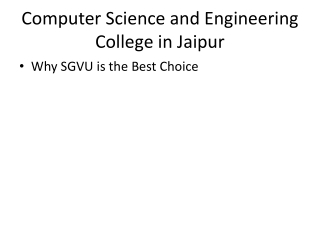 computer science and engineering college in jaipur
