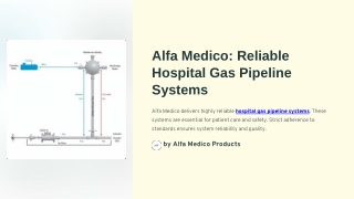 Reliable Hospital Gas Pipeline Systems by Alfa Medico