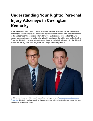 Understanding Your Rights_ Personal Injury Attorneys in Covington, Kentucky