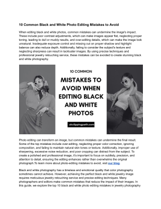 How to Maintain Authenticity in Black and White Photo Edits