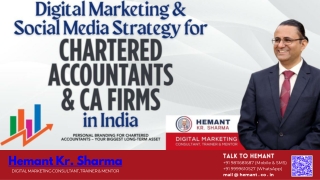 Digital Marketing & Social Media Strategy for Chartered Accountants & CA Firms in India