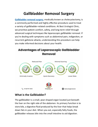 gallbladder removal surgery