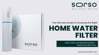 Essential Guide to Choosing the Right Home Water Filter