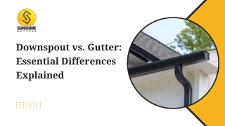 downspout vs gutter essential differences