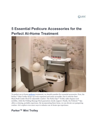 5 Essential Pedicure Accessories for the Perfect At-Home Treatment