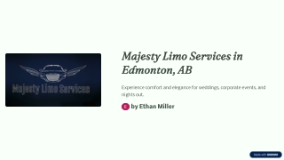 Majesty Limo Services in Edmonton, AB | Luxury Limousine Rentals for Events & Ai
