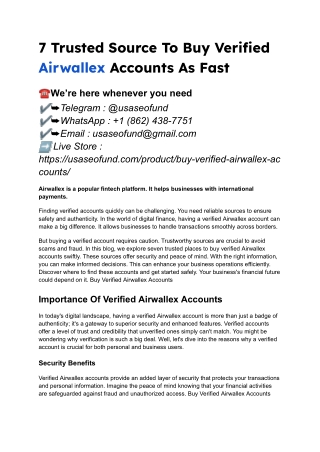 7 Trusted Source To Buy Verified Airwallex Accounts As Fast (1)