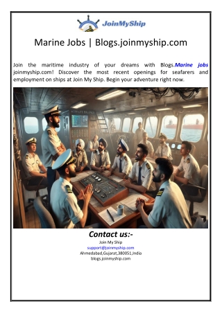 Marine Jobs | Blogs.joinmyship.com