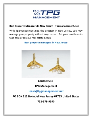 Best Property Managers In New Jersey  Tpgmanagement.net