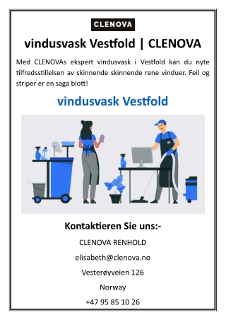 vindusvask vestfold clenova