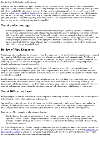 pipeline growth difficulties and solutions