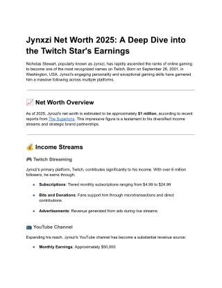 jynxzi net worth 2025 a deep dive into the twitch