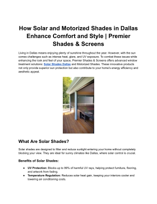 How Solar and Motorized Shades in Dallas Enhance Comfort and Style _ Premier Shades & Screens (2)