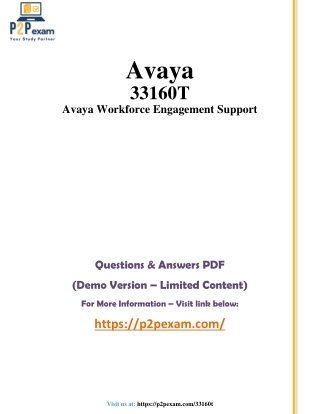 avaya 33160t