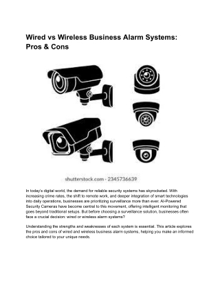 Wired vs Wireless Business Alarm Systems_ Pros & Cons
