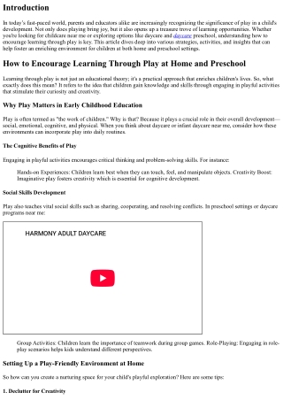How to Encourage Learning Through Play at Home and Preschool