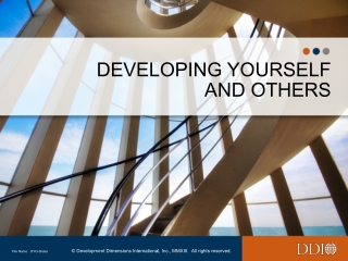developing yourself and others