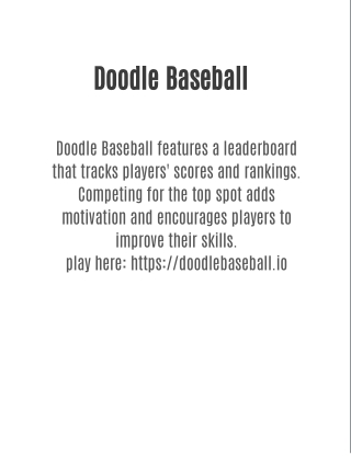 Doodle Baseball