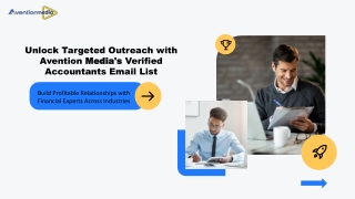 Target Financial Decision-Makers with Our Verified Accountant Email List!