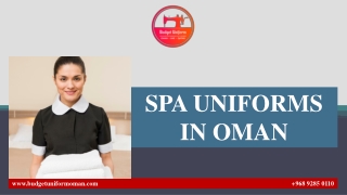 spa uniforms in oman