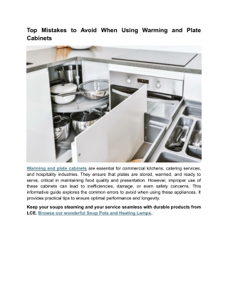 top mistakes to avoid when using warming