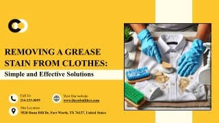 Effective Methods to Remove Grease Stains from Clothes