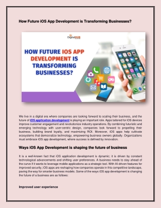 how future ios app development is transforming