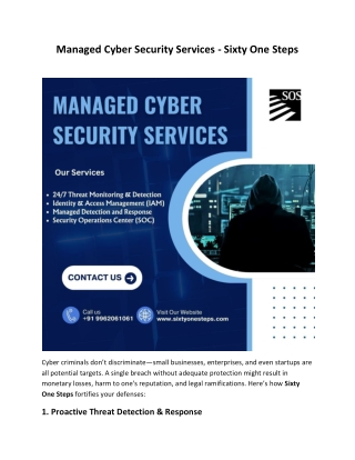 managed cyber security services sixty one steps