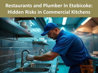 Restaurants and Plumber In Etobicoke Hidden Risks in Commercial Kitchens