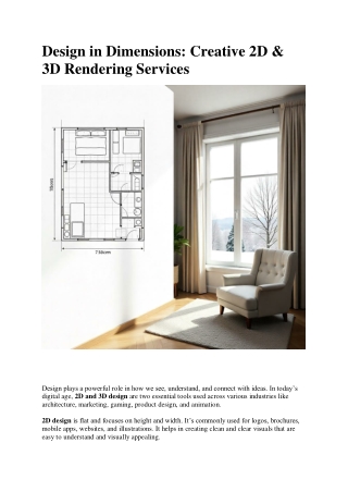 design in dimensions creative 2d 3d rendering