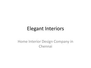 elegant interiors