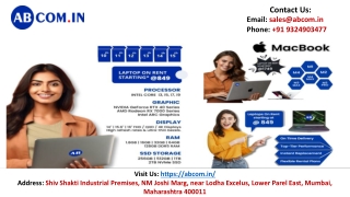 Flexible & Affordable Rental Laptop Services with ABCOM