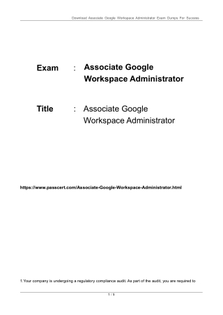 download associate google workspace administrator