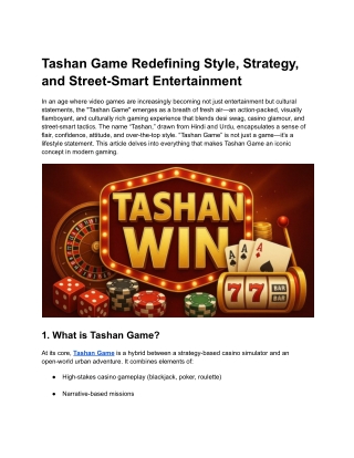 tashan game redefining style strategy and street