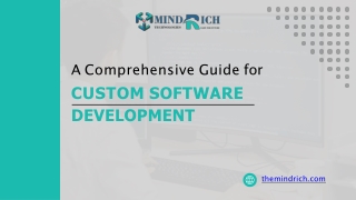 A Comprehensive Guide for Custom Software Development