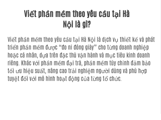 Dịch vụ viết phần mềm theo yêu cầu tại Hà Nội – Chuyên nghiệp & giá rẻ