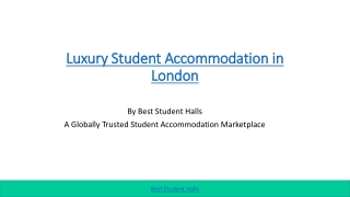 Student Accommodation in London
